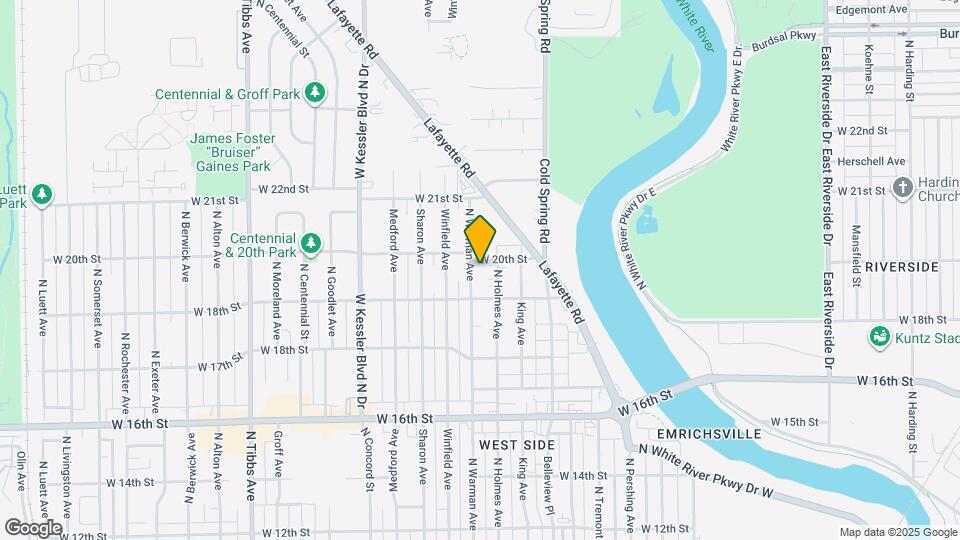 1929 N Warman Ave Map and Location Details