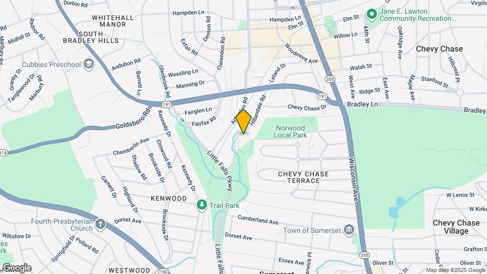 6607 Hillandale Rd Map and Location Details