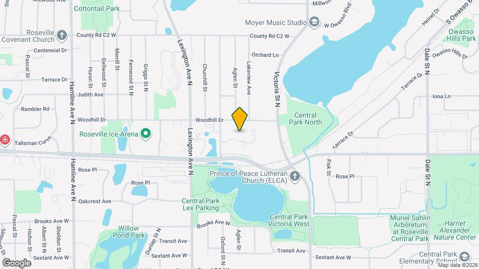 2690 Oxford St N, Unit Cozy condo in Roseville Map and Location Details