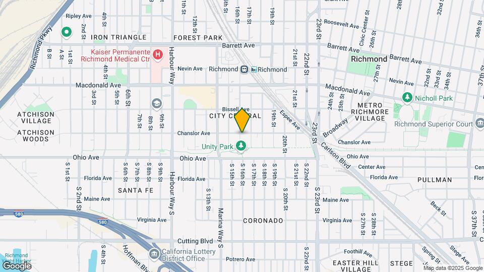 1600 Chanslor Ave Mapa y Detalles de la Ubicación