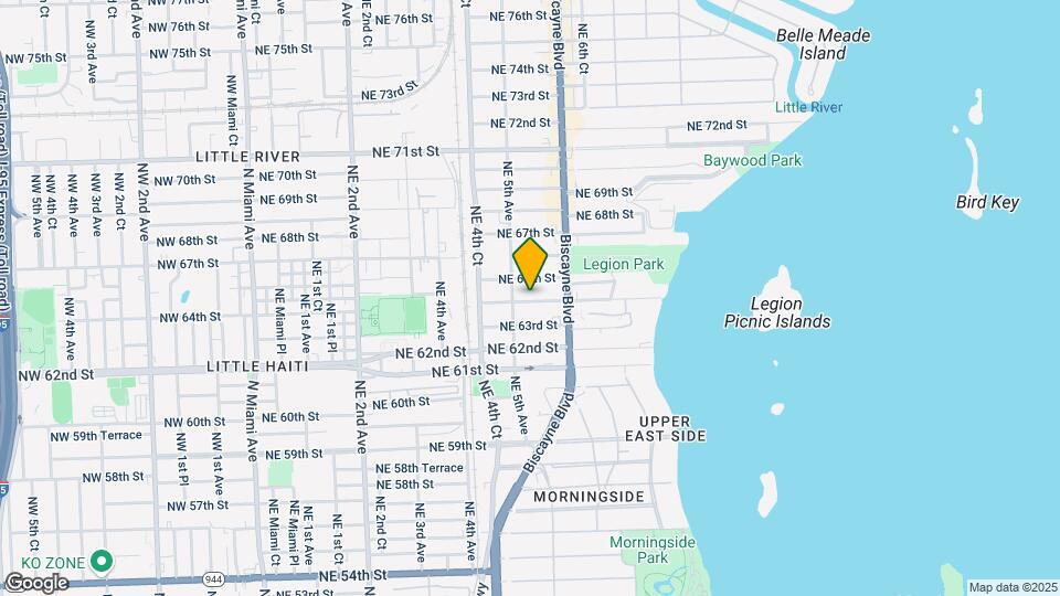 537 NE 64th St Map and Location Details