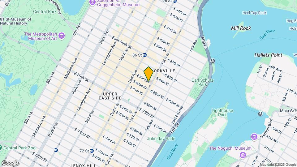 354 East 83 Street Map and Location Details