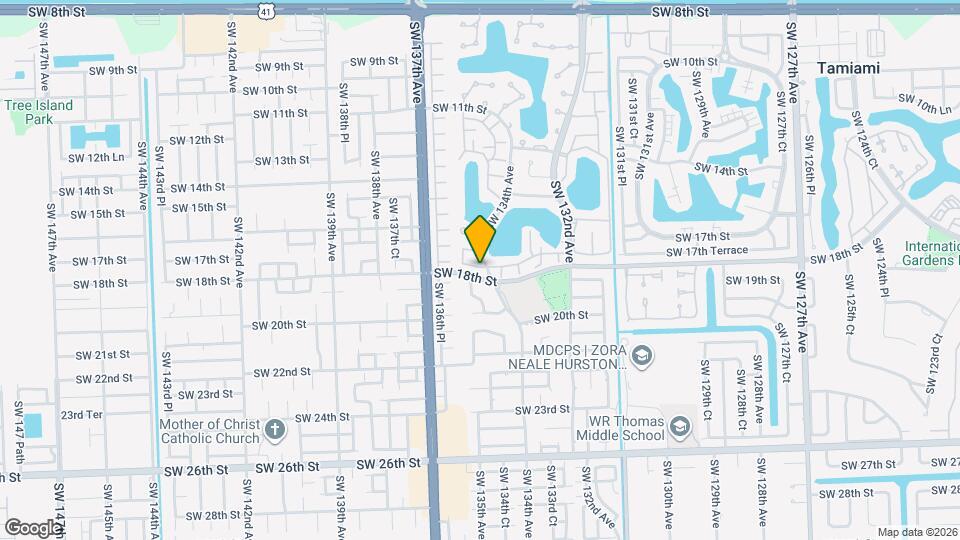 13412 SW 17th Terrace Cir S Map and Location Details