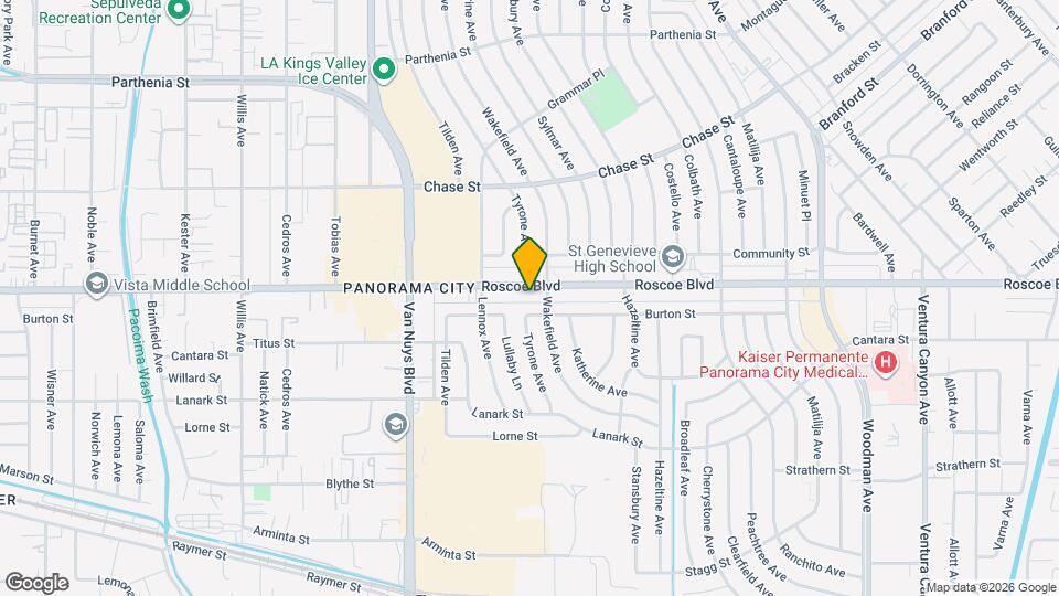 14252 Roscoe Blvd Map and Location Details