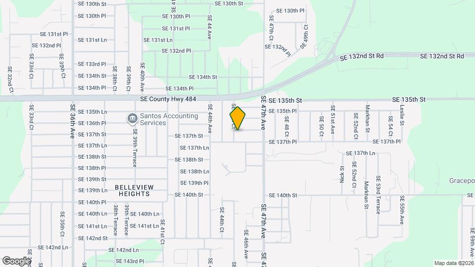 4562 SE 136th Ln Map and Location Details