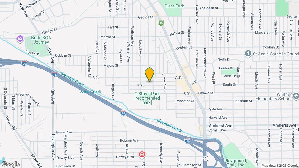 1643 B St Map and Location Details