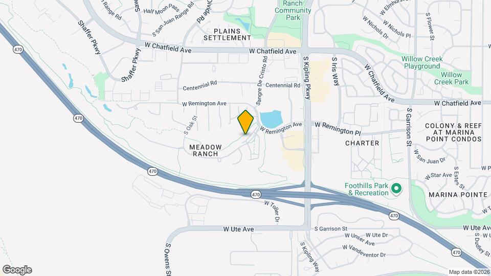 10365 W Rockland Pl Map and Location Details