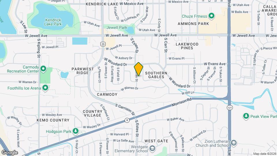 2180 S Estes St, Unit 2940-A Map and Location Details