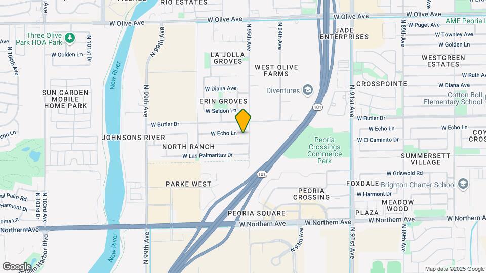 9509 W Echo Ln Map and Location Details
