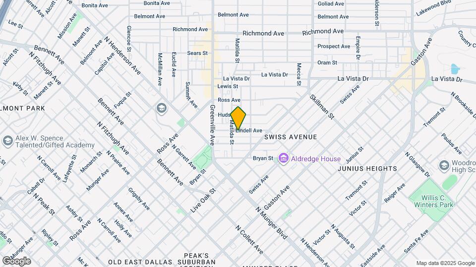 5708 Lindell Ave Map and Location Details
