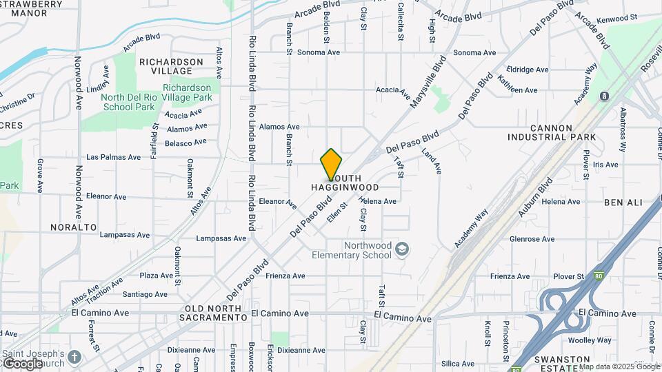 2753 Del Paso Blvd Map and Location Details
