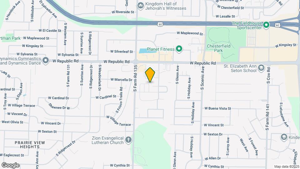3011 W Cardinal St Map and Location Details