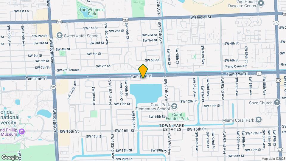 Coral Park Apartment Map and Location Details