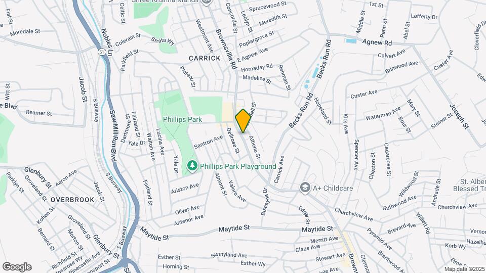 2233 Brownsville Rd Mapa y Detalles de la Ubicación