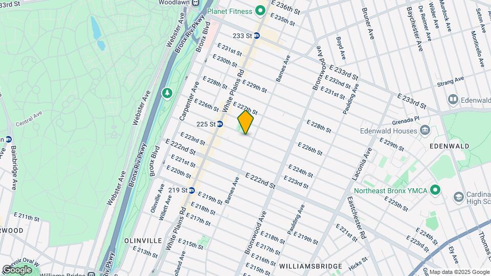 770 E 225th St Map and Location Details