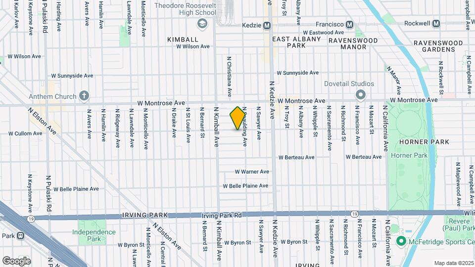 3315 W Cullom Ave Mapa y Detalles de la Ubicación