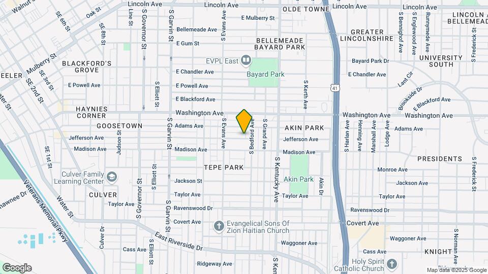832 Jefferson Ave Mapa y Detalles de la Ubicación