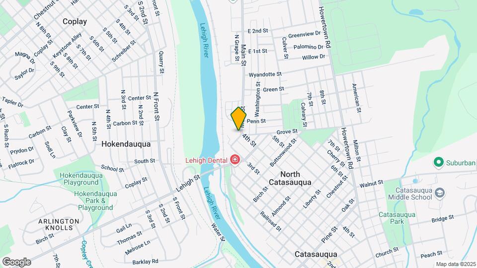 North Catasauqua Elderly Apartments Map and Location Details