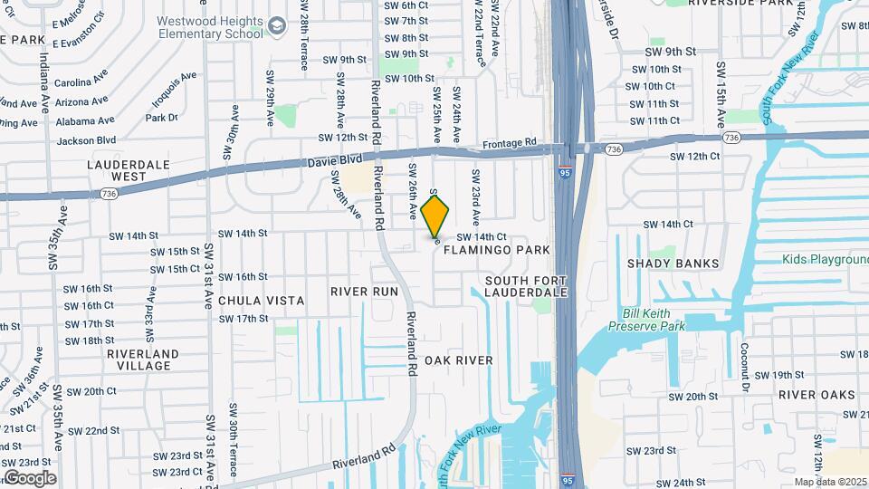 1501 SW 25th Ave Map and Location Details