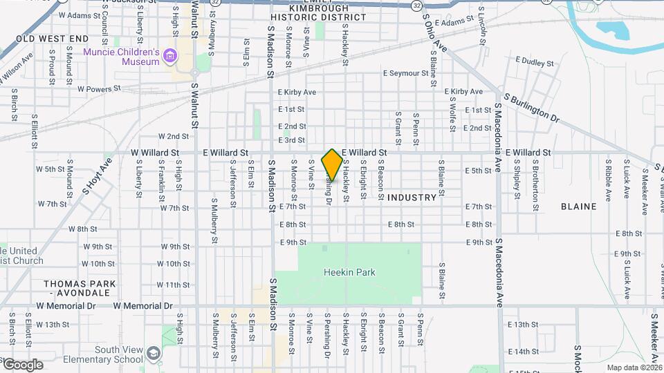 1214 S Pershing Dr Map and Location Details