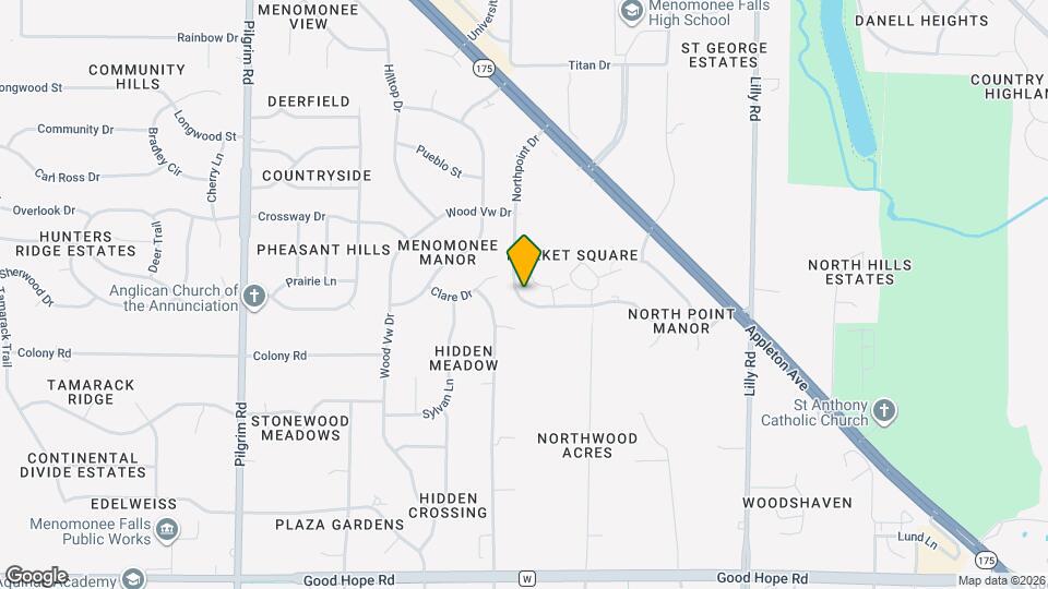 W147N7680-N7680 Northpoint Dr Map and Location Details