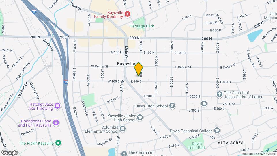 84 S 100 E Map and Location Details