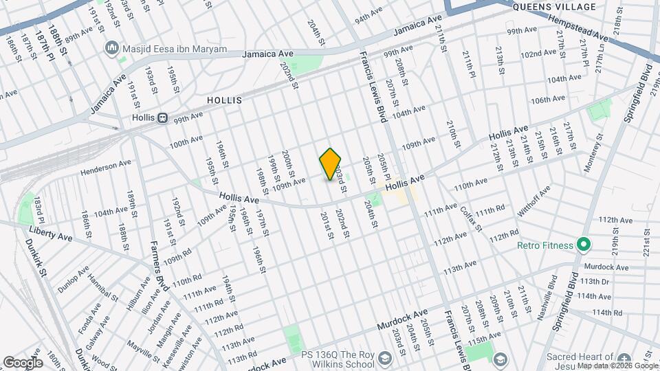 109-19 202nd St Map and Location Details