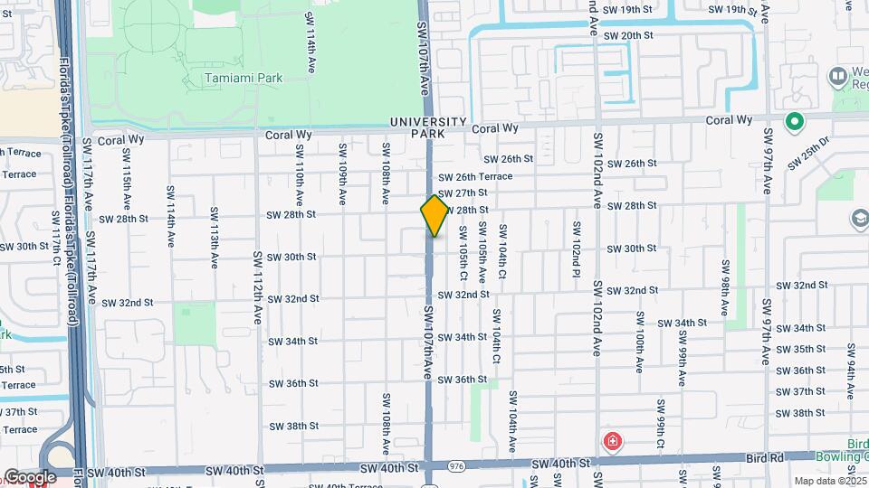 2925 SW 107th Ave Mapa y Detalles de la Ubicación