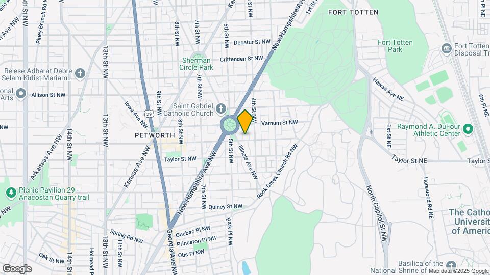 419 Upshur St NW Map and Location Details