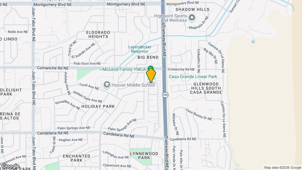 12408 Mangas Trail NE Map and Location Details