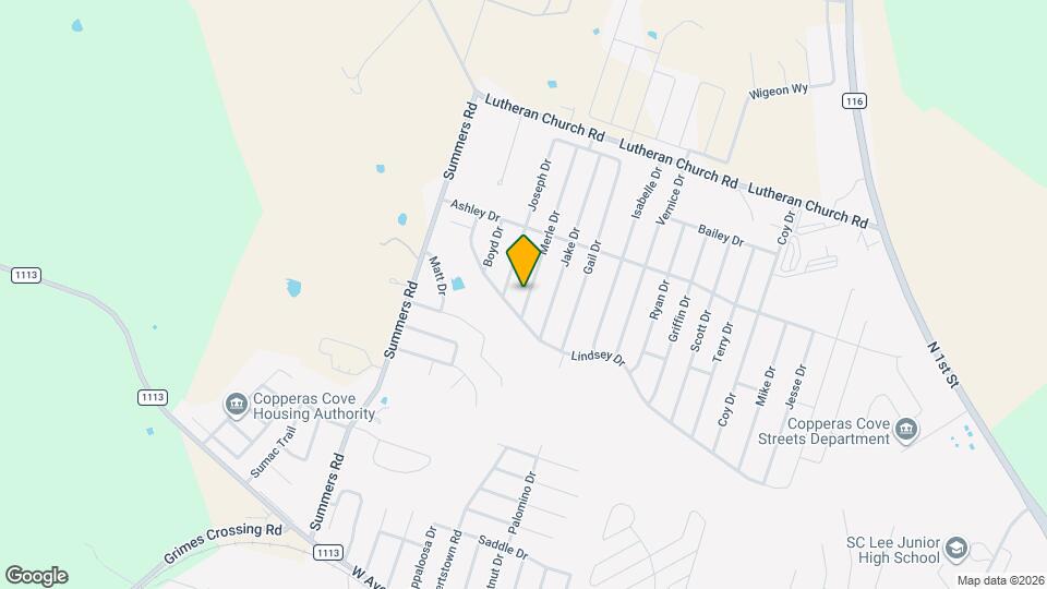 2105 Merle Dr Map and Location Details