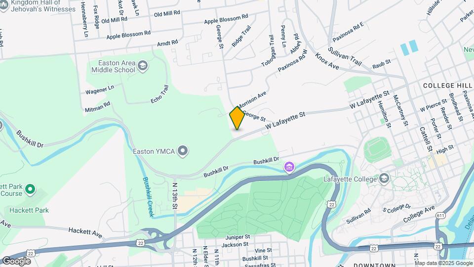 1141 W Lafayette St Map and Location Details