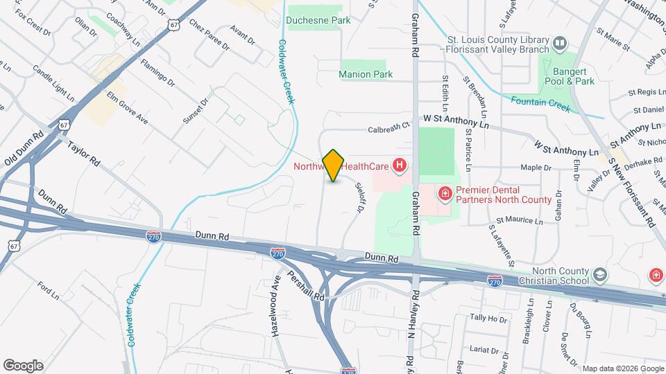 7422 Hazelcrest Dr Map and Location Details