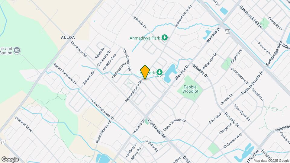 107 Thornbush Blvd Map and Location Details