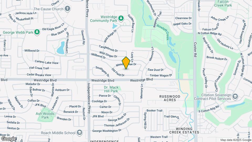 9813 Hedge Bell Dr Map and Location Details