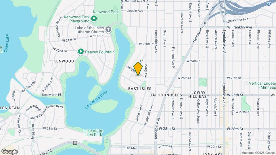 1621 W 25th St Map and Location Details