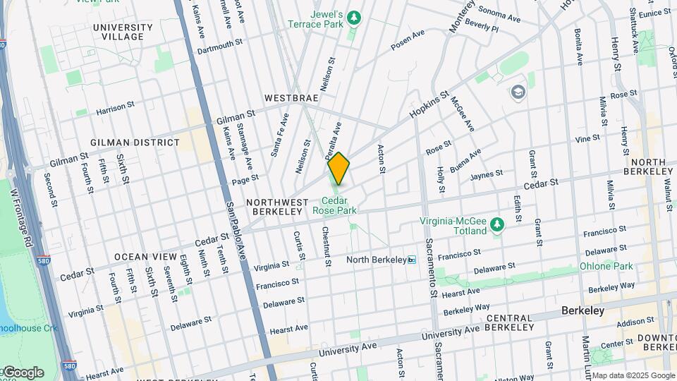 1319 Rose St Mapa y Detalles de la Ubicación
