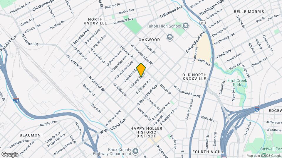 404 E Emerald Ave Map and Location Details