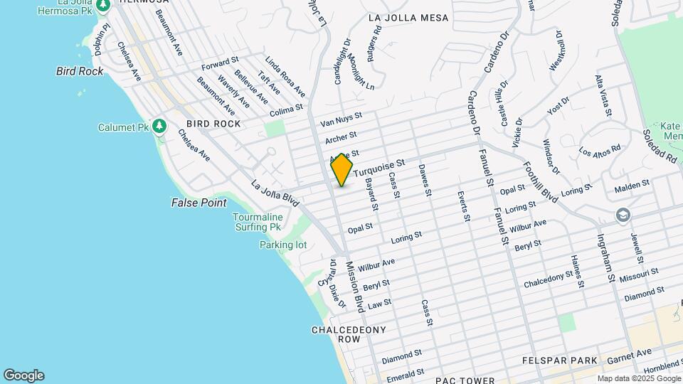 824 Sapphire Street Map and Location Details