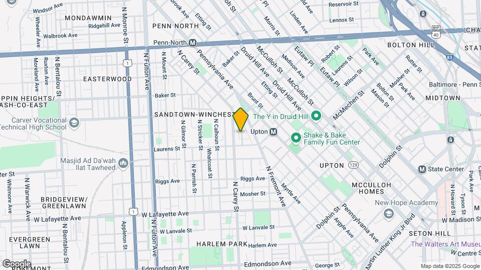 1312 N Stockton St Map and Location Details