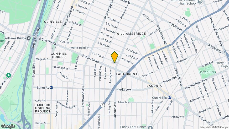 3523 Laconia Ave Map and Location Details