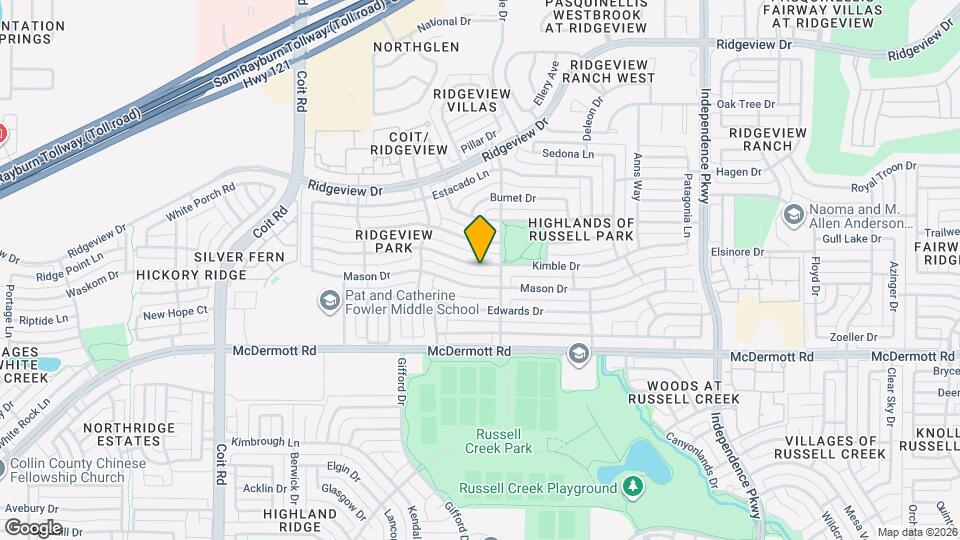 3512 Kimble Dr Map and Location Details