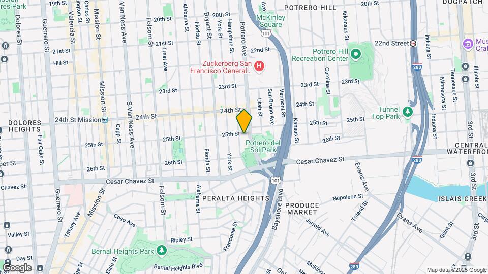 2829 25th St Map and Location Details