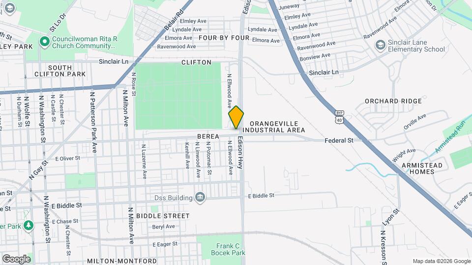 3116 Federal St, Unit 1st floor Map and Location Details