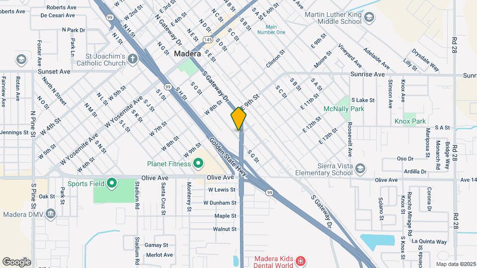 523 S G St Map and Location Details