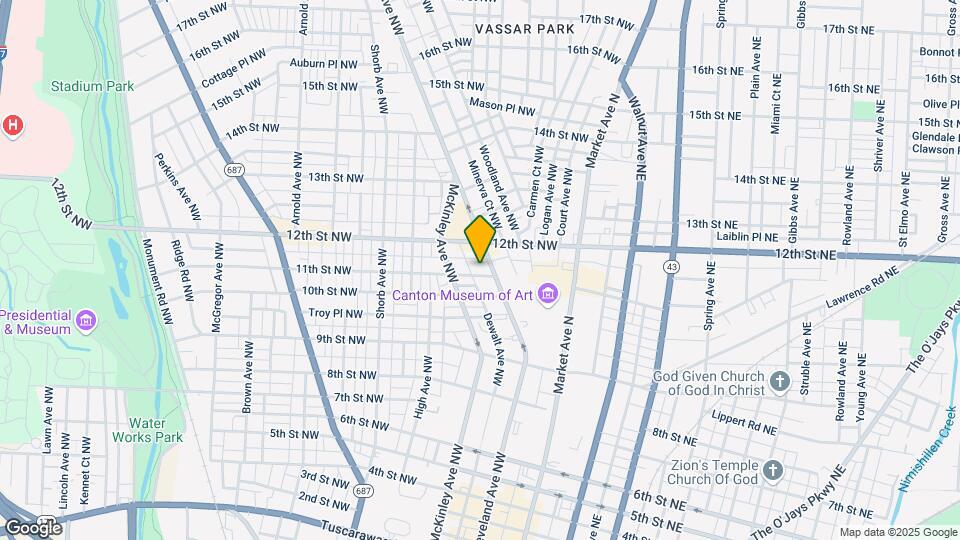 421 11th St NW Map and Location Details