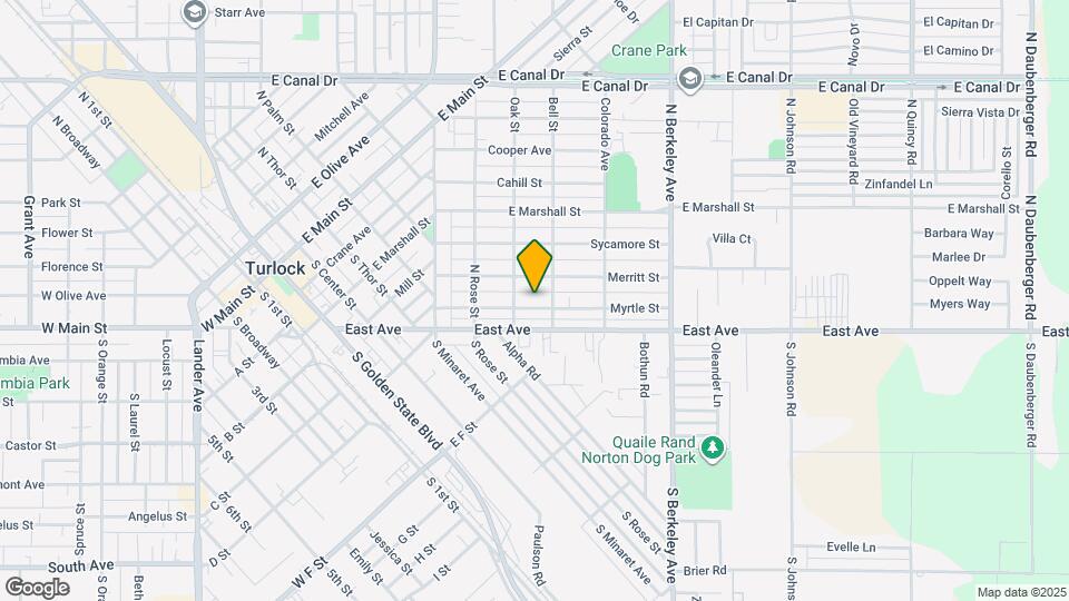 1317 Myrtle St, Unit #2 Map and Location Details