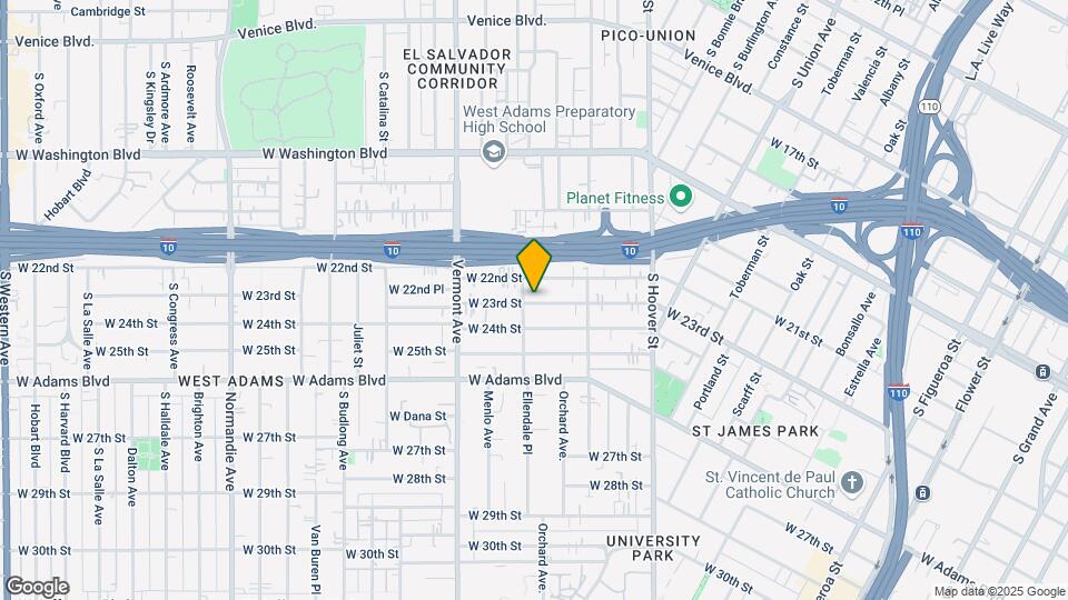 1381 W 23rd St Mapa y Detalles de la Ubicación