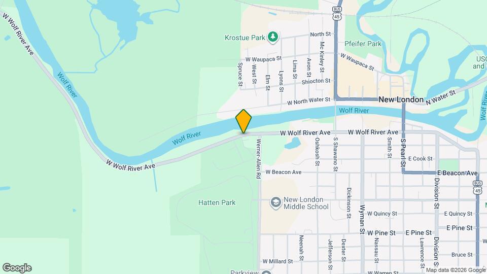 SCS Wolf River Mapa y Detalles de la Ubicación