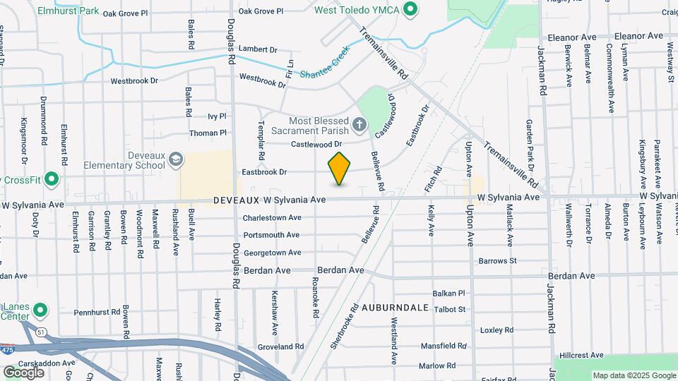 2224 W Sylvania Ave Map and Location Details